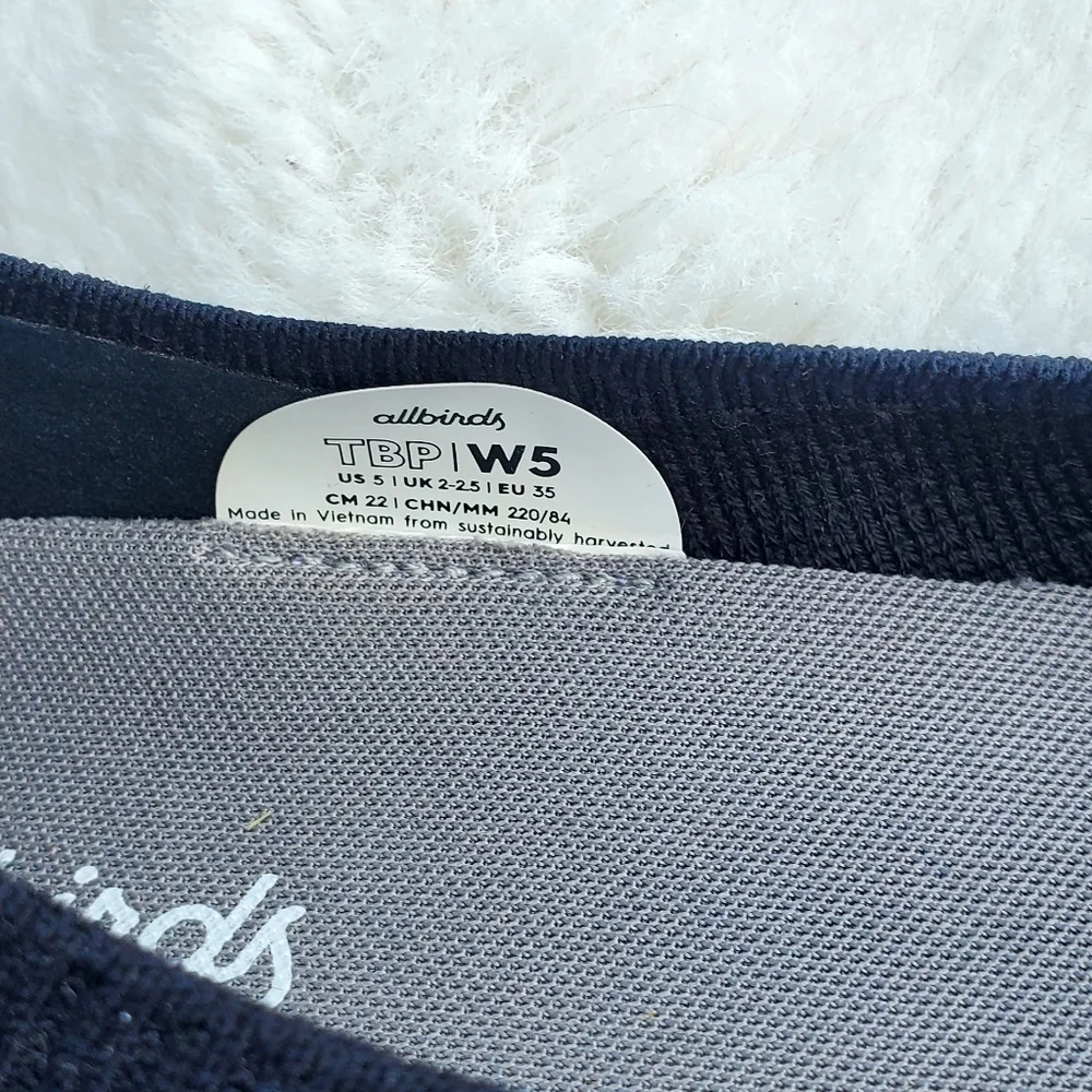 Allbirds Women's Black Flats Size 5 - Picture 3 of 8